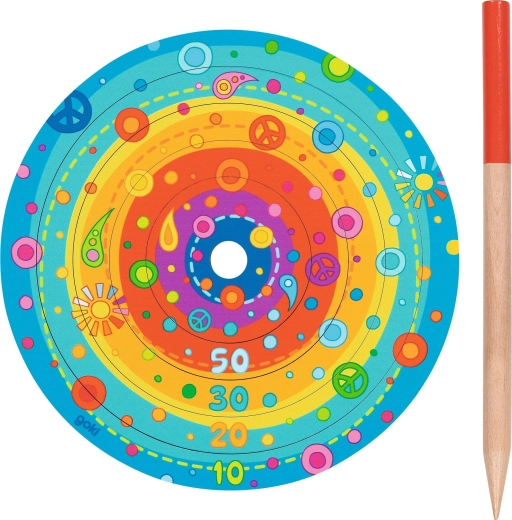 Wooden ring toss game - 1 piece
