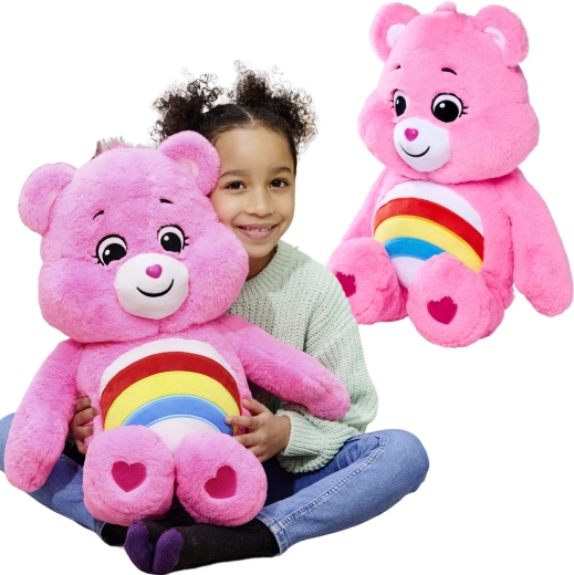 Плюшено мече CARE BEARS Cheer Bear розово 60 см