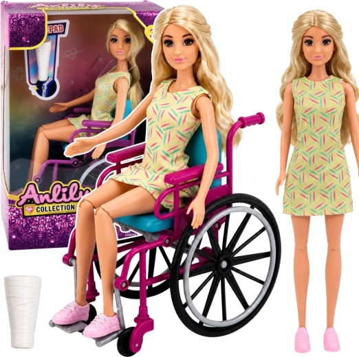 Anlily Doll in a Wheelchair with Accessories