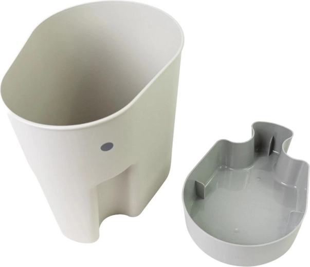 Two-part solution for draining toys