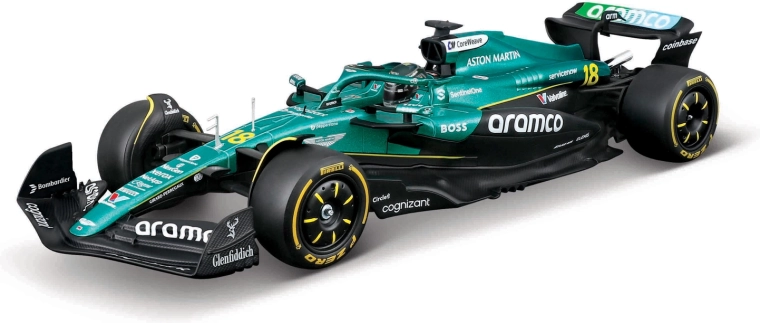 Bburago race f1 Aston Martin AMR25 2025 Lance Stroll 1:24 в декоративна кутия