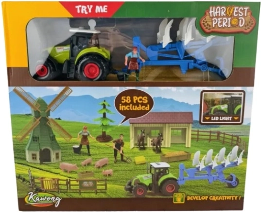 Farm Set with Tractor with Light and Sound