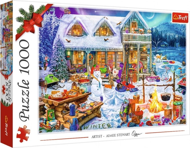 Пъзел 1000 части TREFL Зимно време XMAS