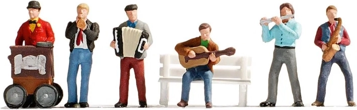 Noch set of street musician figures