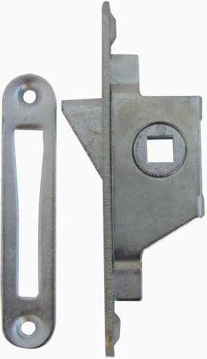Window latch made of galvanized steel in white