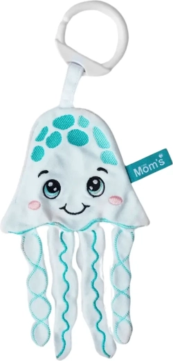 Шумоляща висяща текстилна играчка Медуза за бебета 0+ Mom's Care