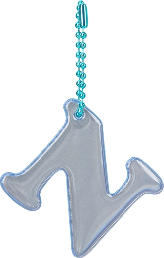 Baagl reflective pendant letter N
