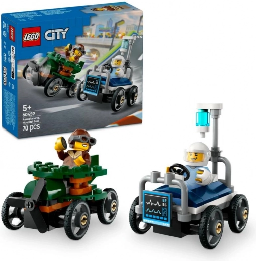 LEGO® City 60459 Състезателен пакет: Самолет срещу болнично легло