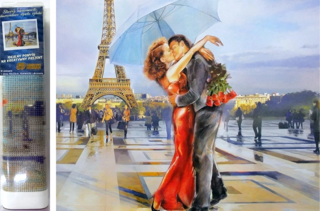 Diamond Painting Love under the Eiffel Tower 30 × 40 cm