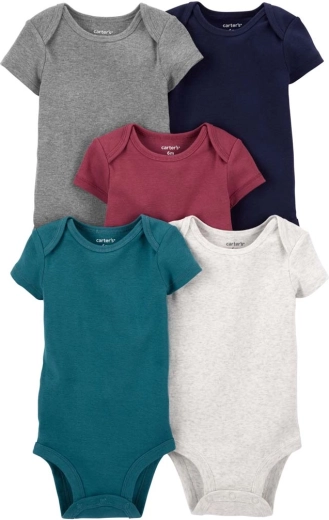 Carter's baby short-sleeve bodysuits, 5-pack (size 56)