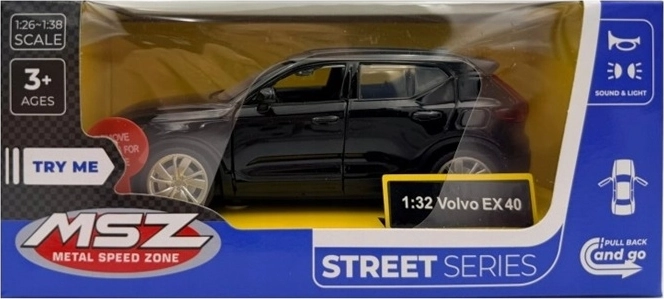 MSZ модел Volvo EX40 със светлинни и звукови ефекти, черен