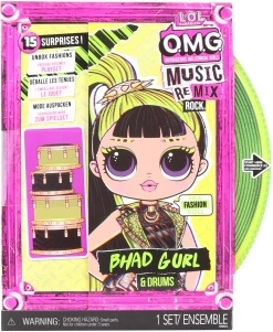 L.O.L. Surprise! OMG ReMix Rock голяма сестра Bhad Gurl с барабани