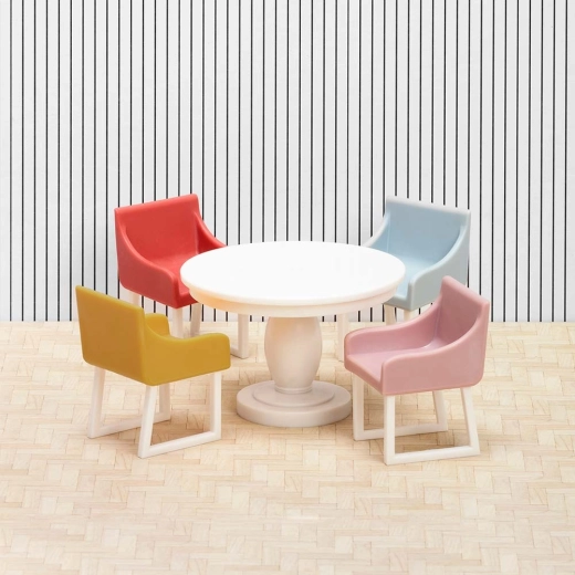 4 armchairs in various colors