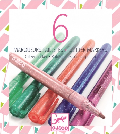 Glitter Pastel Markers Djeco