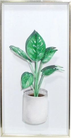 Framed Flower Print 20 × 40 cm