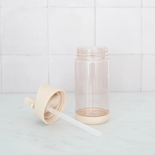Transparent bottle body to check the amount of drink
