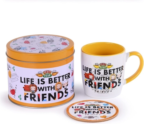 Подаръчен комплект в метална кутия Приятели – Life is Better