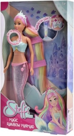 Steffi Mermaid Doll with Magical Light-Up Fin