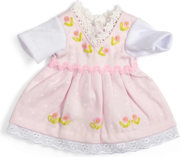 Bigjigs Toys розова рокля с бяла тениска за кукла 28 см