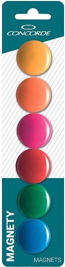 Color Magnets CONCORDE 30 mm, set of 6 pcs