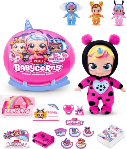 ZURU Rainbocorns Babycorns серия 1 бебе с аксесоари (15+ изненади) - 1 брой