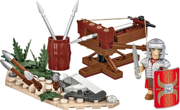 Functional Roman ballista with firing