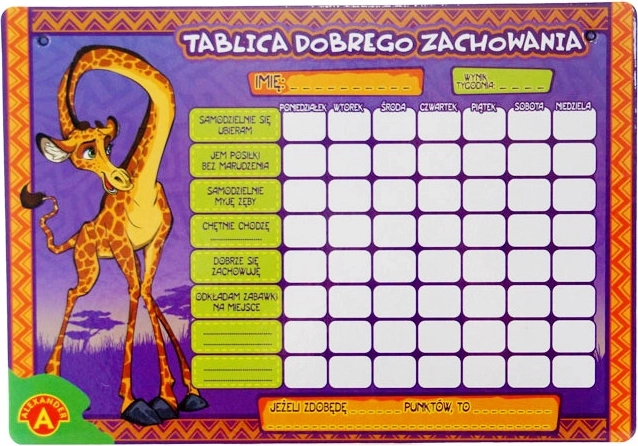 Good Behavior Chart – Small, Dry-Erase
