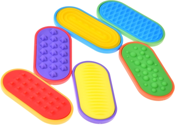 Six different tactile textures