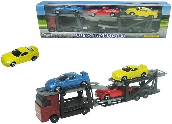 Автовоз с 3 спортни колички