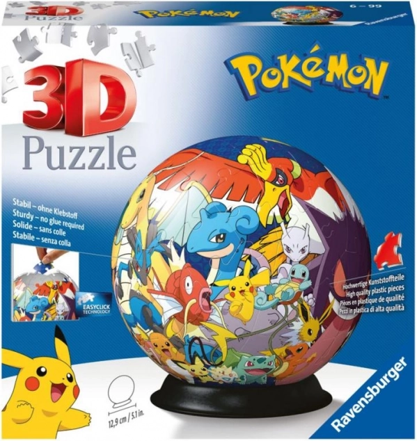 Ravensburger 3D пъзел Pokémon топка 72 части
