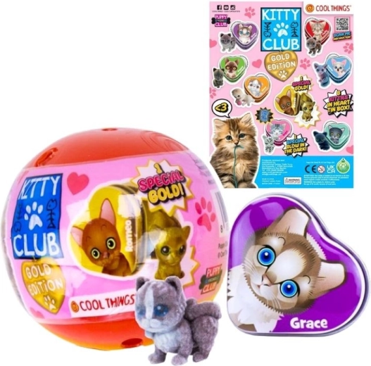 Капсула Kitty Club Gold Edition – колекционерска мини фигурка изненада