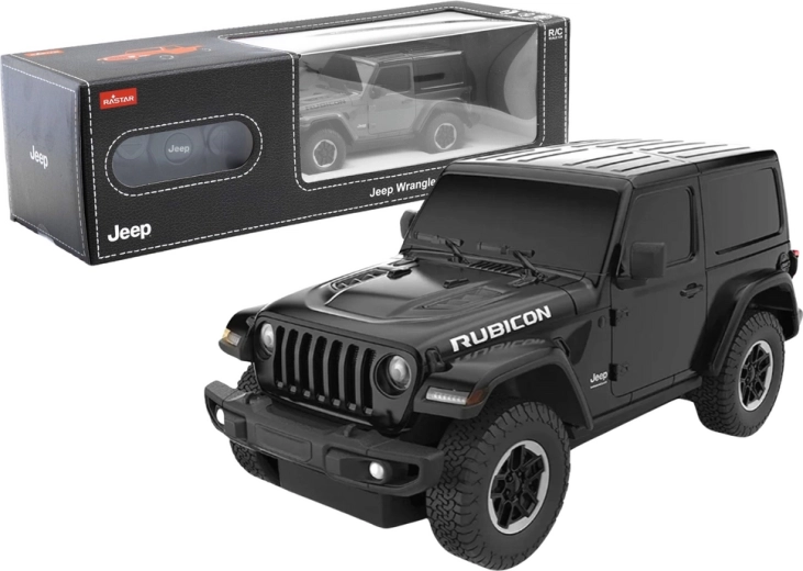 R/C кола 1:24 Jeep Wrangler JL Rubicon черна