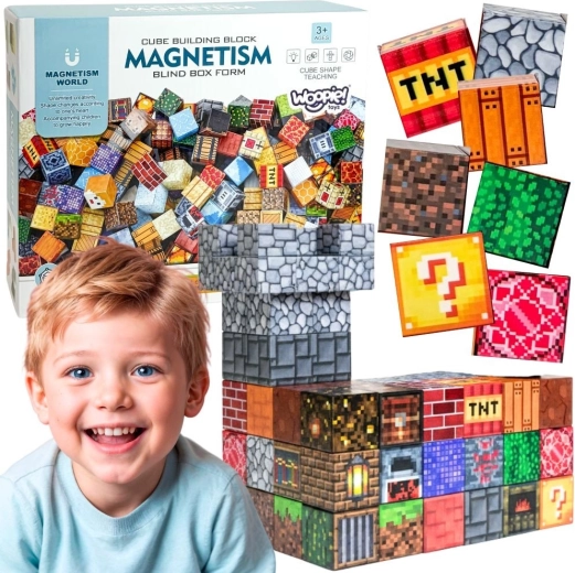 3D магнитен конструктор – 63 части