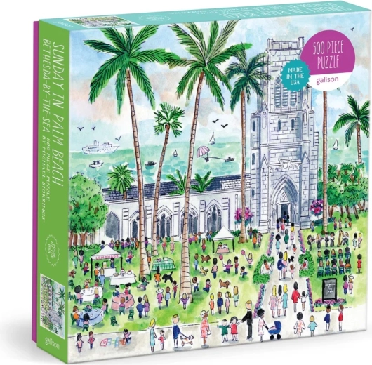 Galison Sunday in Palm Beach 500-Piece Puzzle