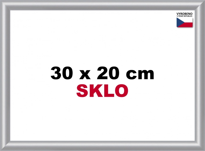 Silver Plastic Frame 30x20cm