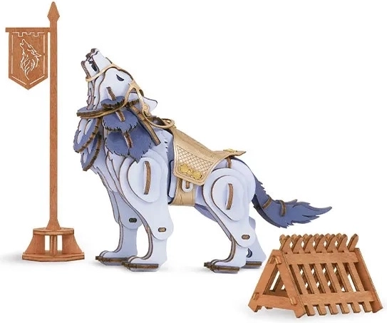 RoboTime 3D Wooden Puzzle Wolf Warrior