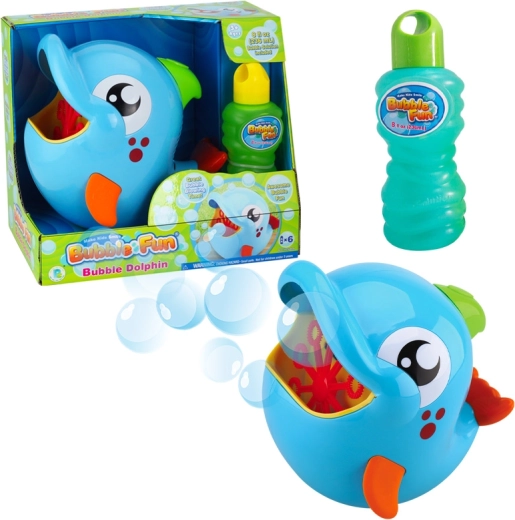 Dolphin Bubble Machine with 236 ml Refill – Bubble Fun