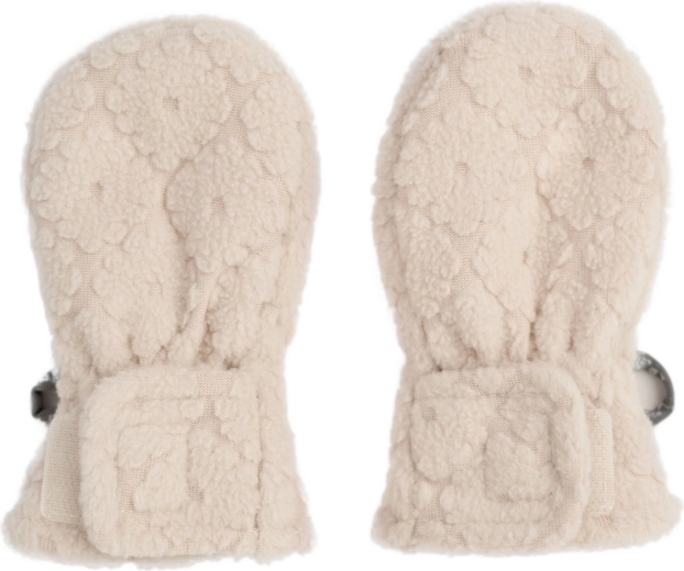 Lodger kids’ mittens without thumb Mittens folklore fleece birch 1–2 years - 1 piece