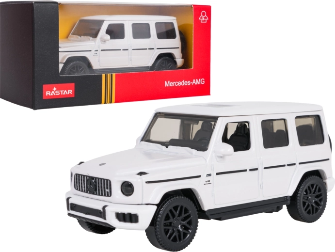 Metal Mercedes-AMG G63 RASTAR model, 1:43 scale, white