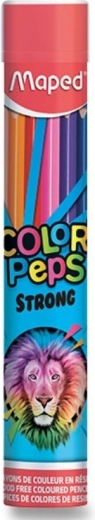 Пастели MAPED Color’Peps Strong в метална туба, 12 бр.