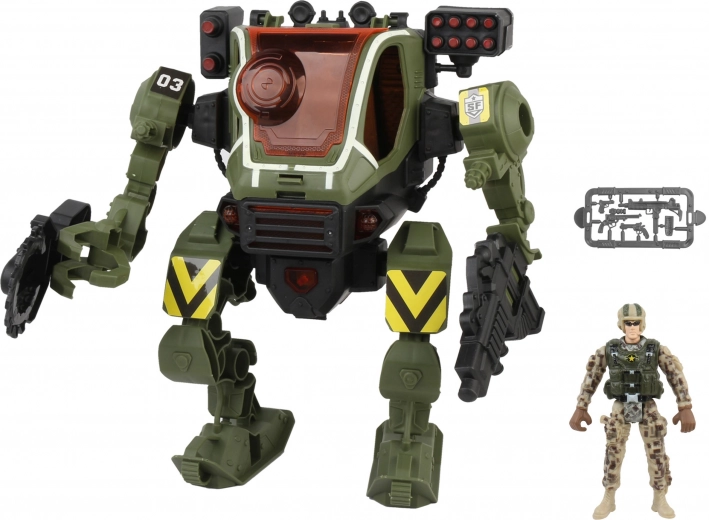 Combat mecha robot with effects 26 cm