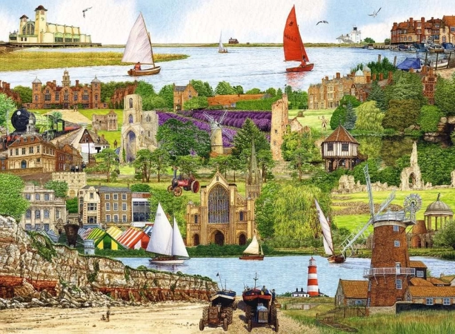 Пъзел Ravensburger Бягство към Норфолк 500 части