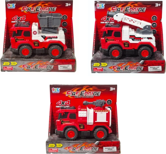 Fire Truck with Movable Elements - 1 Piece