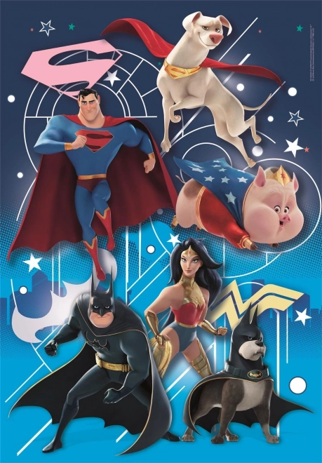 Пъзел DC Лигата на супердомашните любимци 104 части CLEMENTONI
