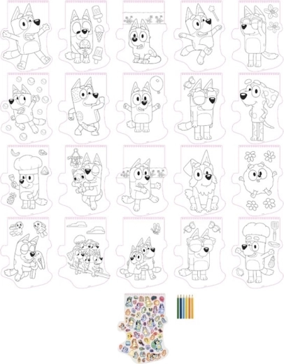 20 Bluey coloring pages