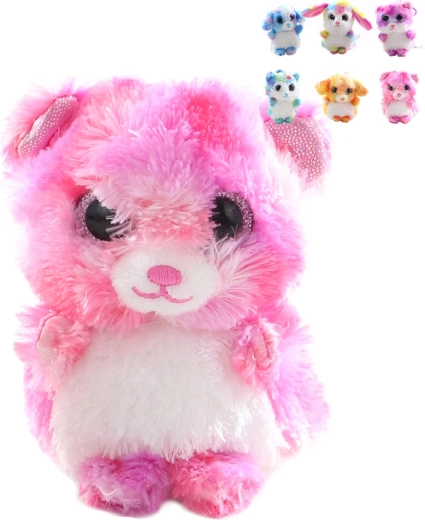Plush keychain Brilloo Friends animal with clip - 1 piece