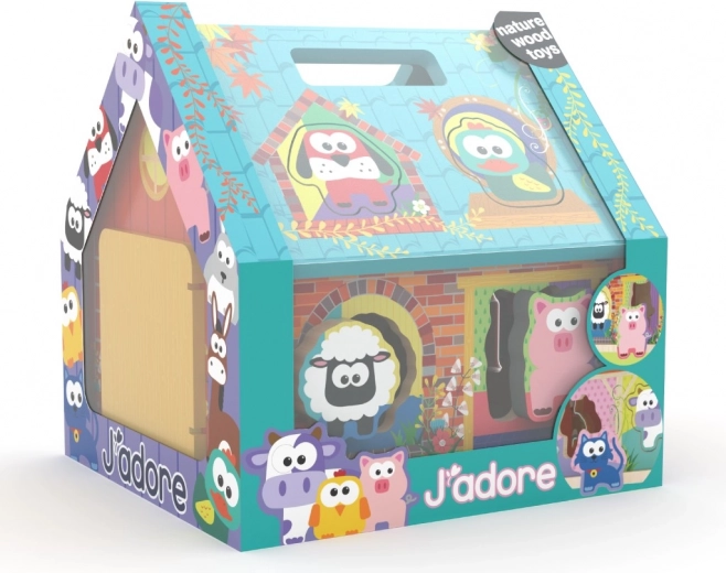 Wooden Shape Sorter – Farmhouse