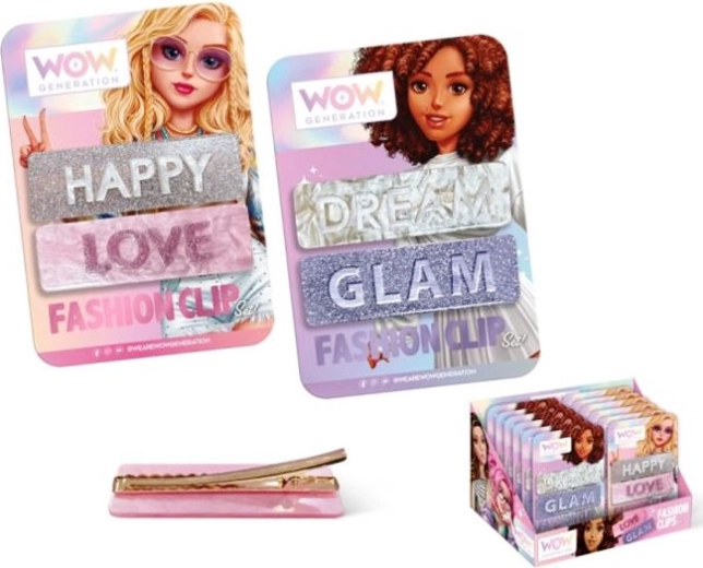 Комплект от 2 модерни щипки за коса WOW Generation Fabulous Glam