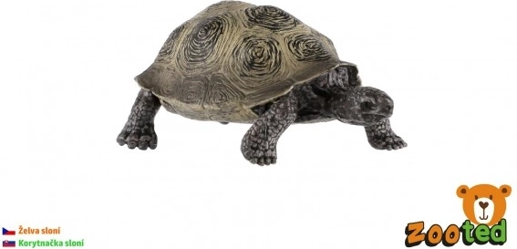 Plastic Galápagos tortoise figurine 8 cm