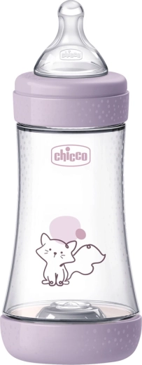Chicco Perfect5 anti-colic baby bottle 240 ml girl, medium flow 2m+